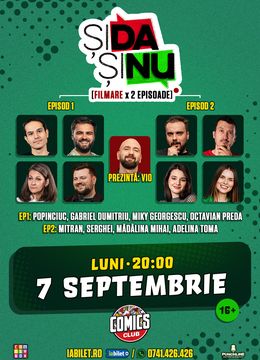 Filmare "Și da, și nu" Două Episoade pe Terasa ComicsClub! — București